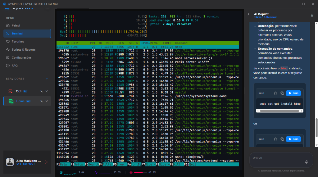 TerminoAI Nexus Interface